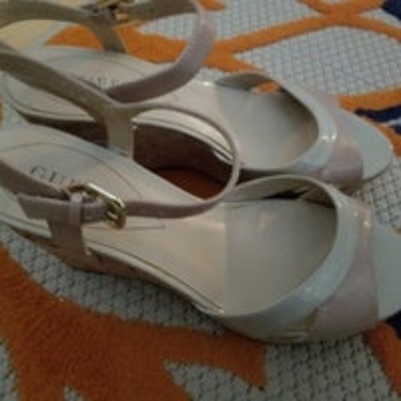 Guess two-toned Cork Heels 10 M - Picture 3 of 3